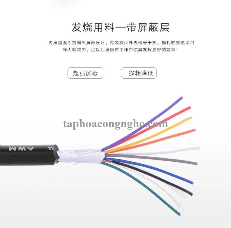 Ugreen 20152 5M màu Đen Cáp tín hiệu nối dài COM RS232 2 đầu âm cao cấp DB101 30020152